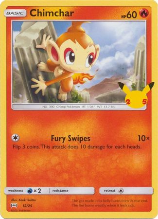 Chimchar 12/25 25 Aniversario