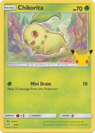 Chikorita 2/25 25 Aniversario