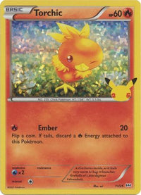 Torchic 11/25 25 Aniversario Holo-Kantocards