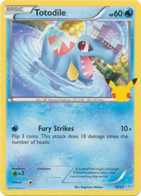 Totodile 18/25 25 Aniversario-Kantocards