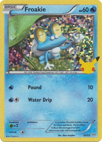 Froakie 22/25 25 Aniversario Holo-Kantocards