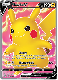 Pikachu V 170/185-Kantocards
