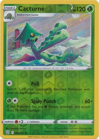 Cacturne 005/163 Reverse Holo