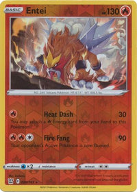 Entei 020/163 Reverse Holo-Kantocards