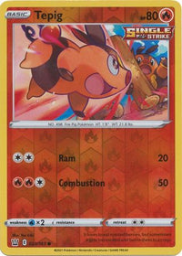 Tepig 023/163 Reverse Holo-Kantocards