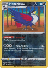 Honchkrow 094/163 Reverse Holo-Kantocards