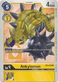 Ankylomon BT3-036 Box Topper-Kantocards