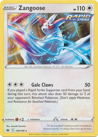 Zangoose 120/198-Kantocards
