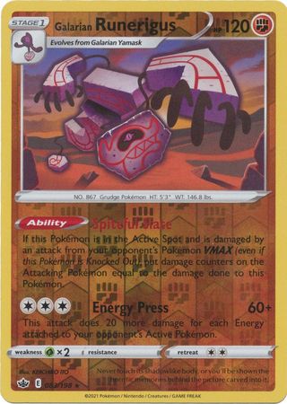 Galarian Runerigus 083/198 Reverse Holo