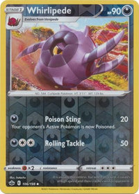 Whirlipede 106/198 Reverse Holo-Kantocards