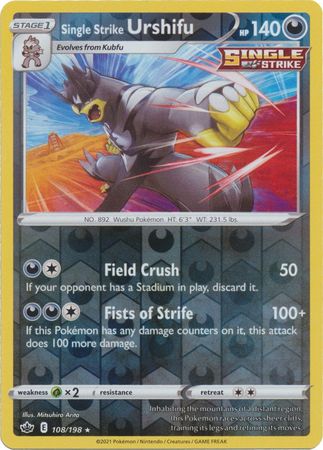 Single Strike Urshifu 108/198 Reverse Holo