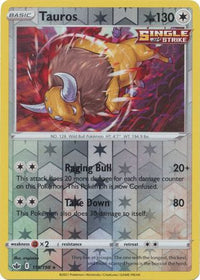 Tauros 115/198 Reverse Holo-Kantocards