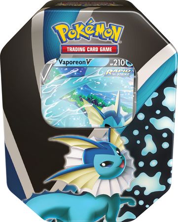 Tin Eevee Evolutions Vaporeon V - Español