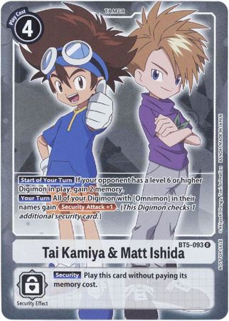 Tai Kamiya & Matt Ishida BT5-093 (Box Topper)