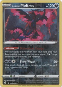 Galarian Moltres 093/203 Reverse Holo-Kantocards