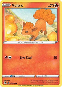 Vulpix 028/264 - Reverse Holo-Kantocards