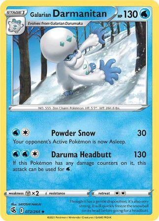 Galarian Darmanitan 072/264 - Reverse Holo