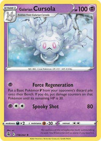 Galarian Cursola 118/264 - Reverse Holo-Kantocards