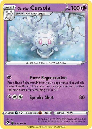 Galarian Cursola 118/264 - Reverse Holo