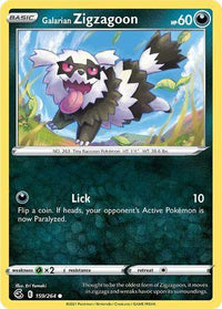 Galarian Zigzagoon 159/264 - Reverse Holo-Kantocards