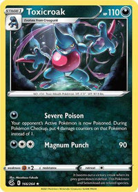 Toxicroak 166/264 - Reverse Holo-Kantocards