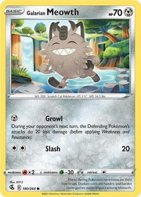 Galarian Meowth 180/264 - Reverse Holo-Kantocards