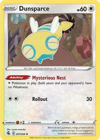 Dunsparce 207/264 - Reverse Holo-Kantocards