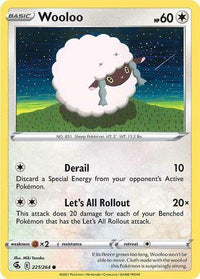 Wooloo 221/264 - Reverse Holo-Kantocards