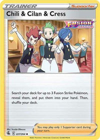 Chili & Cilan & Cress 227/264 - Reverse Holo-Kantocards