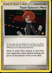 Team Galactic's Mars 126/132-Kantocards
