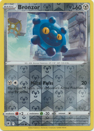 Bronzor 111/189 Reverse Holo