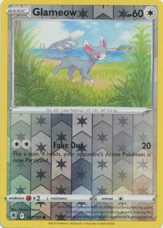Glameow 127/189 Reverse Holo