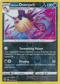 Hisuian Overqwil 090/189 Reverse Holo-Kantocards