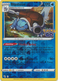 Blastoise 017/078 Reverse Holo-Kantocards