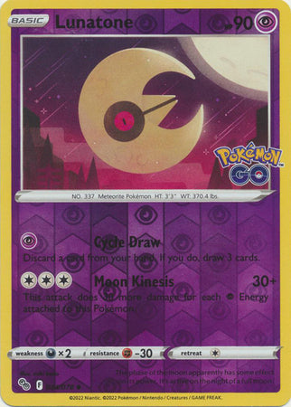 Lunatone 034/078 Reverse Holo - Español