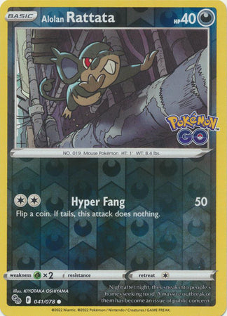 Alolan Rattata 041/078 Reverse Holo - Español