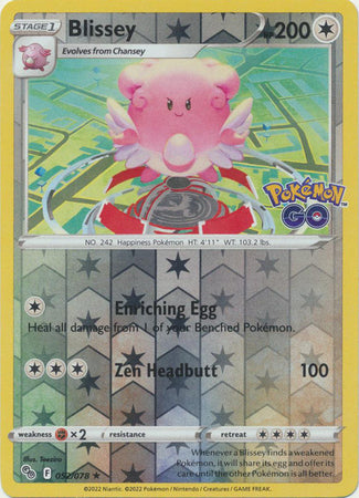 Blissey 052/078 Reverse Holo - Español
