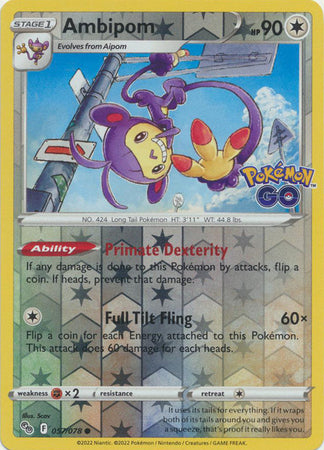 Ambipom 057/078 Reverse Holo - Español