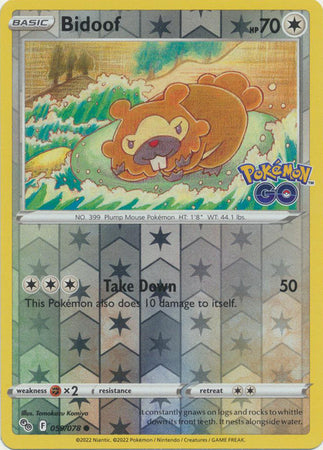 Bidoof 059/078 Reverse Holo - Español-Kantocards