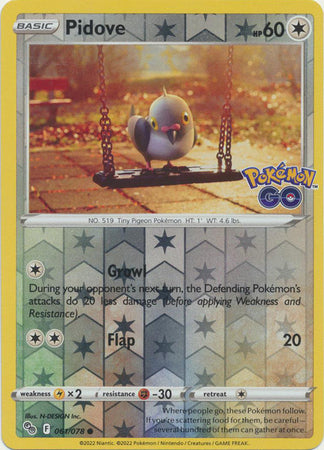 Pidove 061/078 Reverse Holo - Español