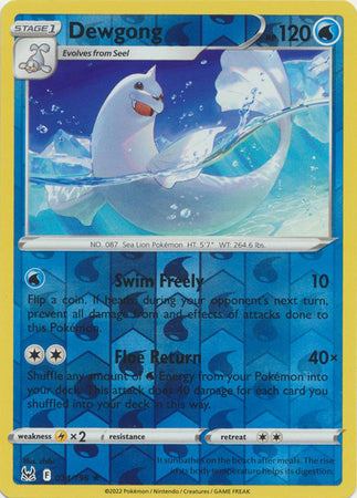 Dewgong 034/196 Reverse Holo
