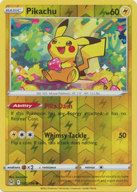 Pikachu 052/196 Reverse Holo-Kantocards