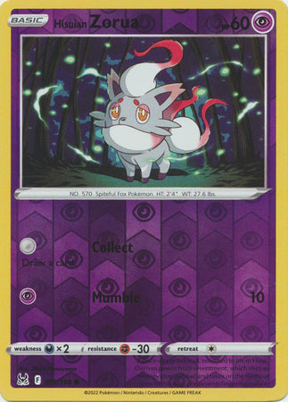 Hisuian Zorua 075/196 Reverse Holo