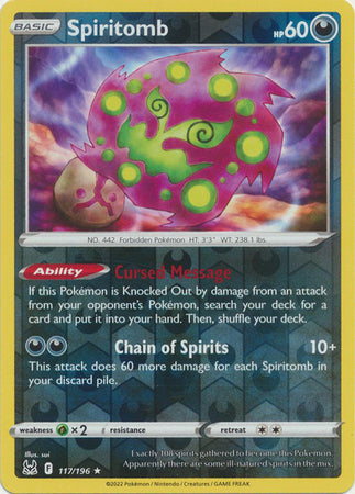 Spiritomb 117/196 Reverse Holo
