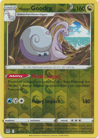 Hisuian Goodra 134/196 Reverse Holo-Kantocards