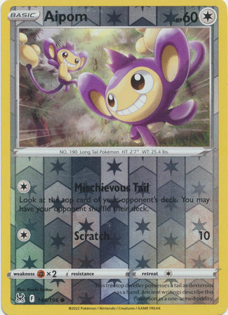 Aipom 144/196 Reverse Holo
