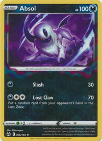 Absol 076/159 Reverse Holo-Kantocards