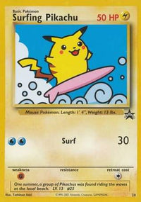 Surfing Pikachu 28 Promo-Kantocards
