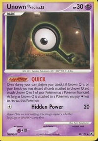 Unown Q 49/100-Kantocards