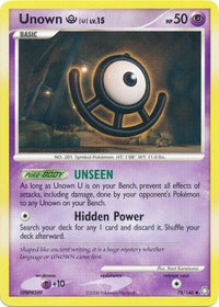 Unown U 78/146-Kantocards